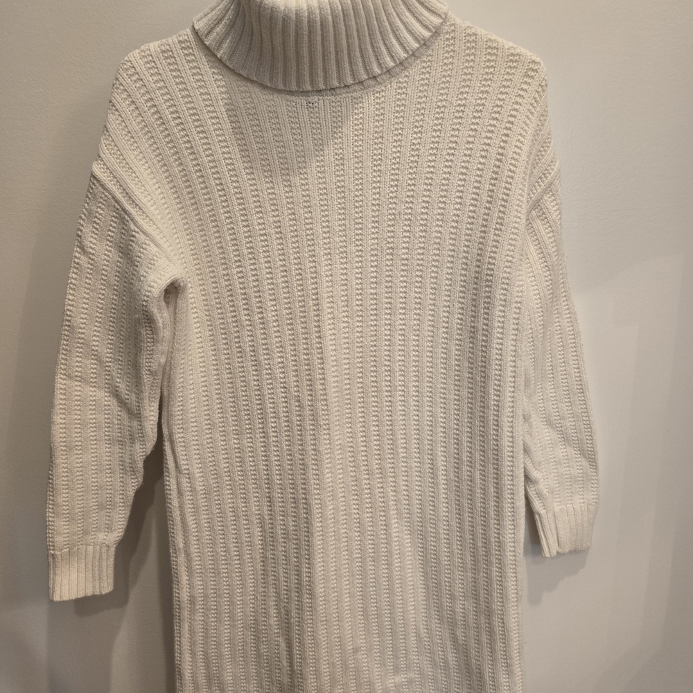 Banana Republic Women's Ivory Turtleneck Sweater